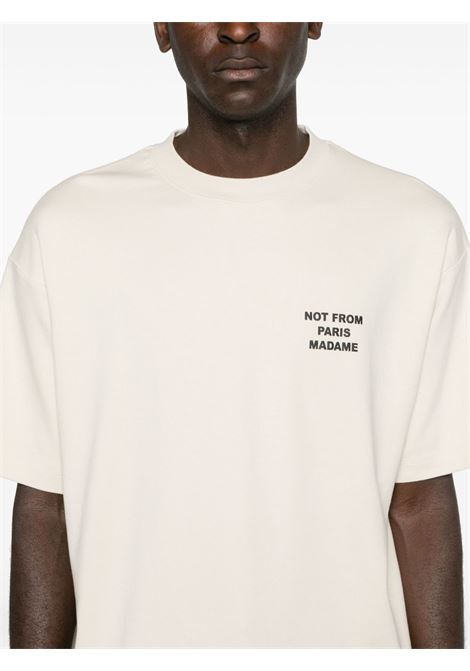 T-shirt le t-shirt slogan in beige Drole de monsieur - uomo DROLE DE MONSIEUR | PERMTS203CO002MT